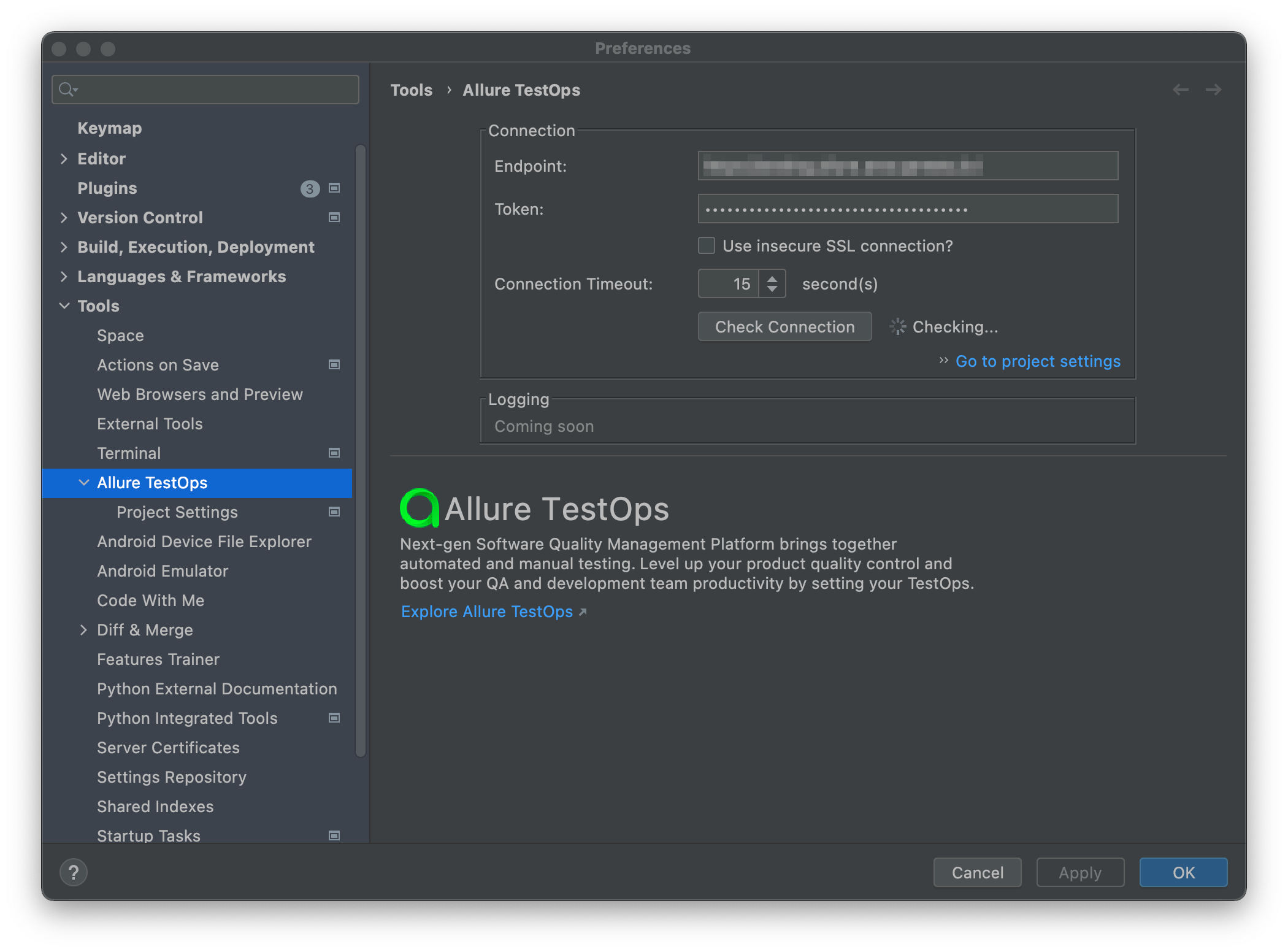 Allure TestOps settings migrated