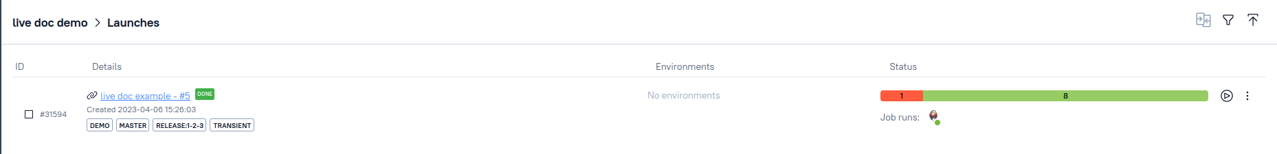 The launch in Allure is closed
