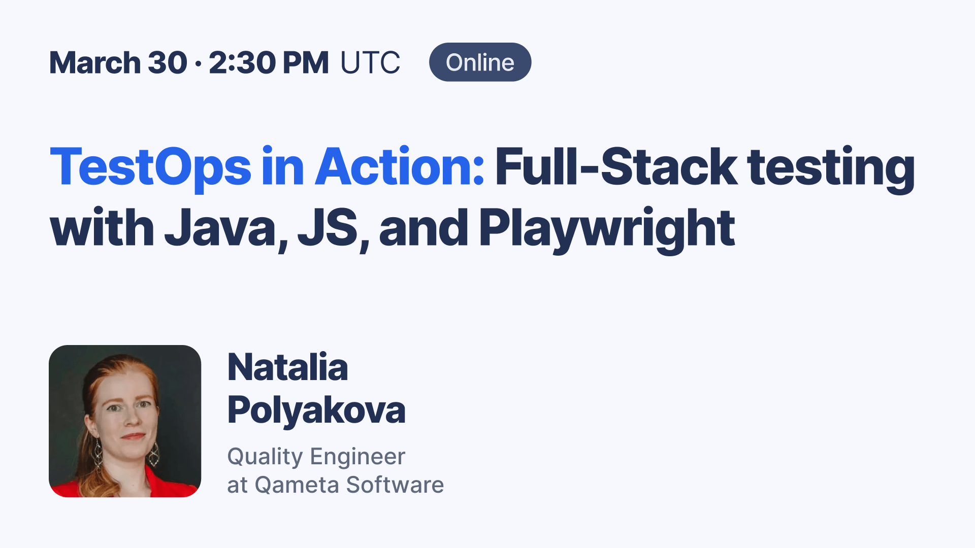 TestOps in Action: Full-Stack testing with Java, JS, and Playwright