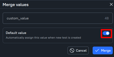 Default value