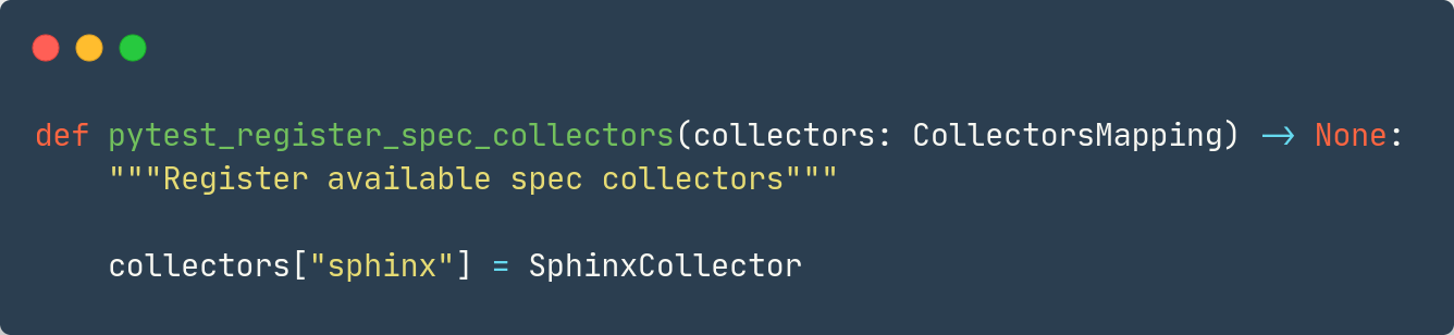 Registering a collector in the plugin