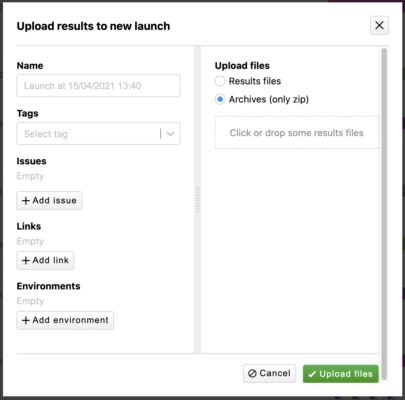 Upload Screen